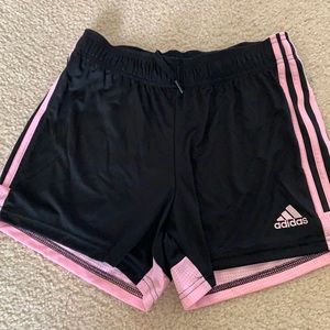 Adidas Womens Climate Cool Running Athletic Shorts Pink and Black size Small